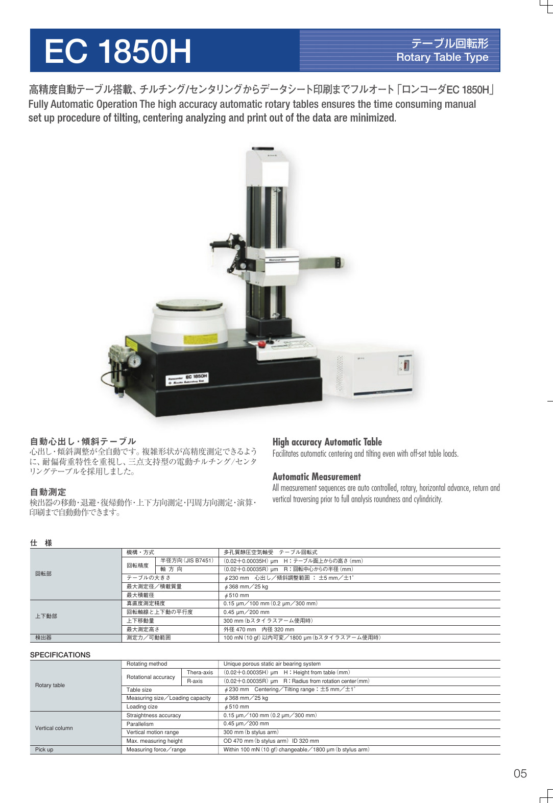 EC1850H 전체 카탈로그 페이지